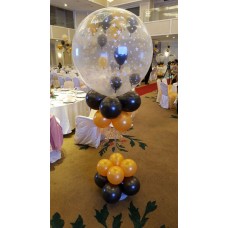 Unique design balloon column for walkaway